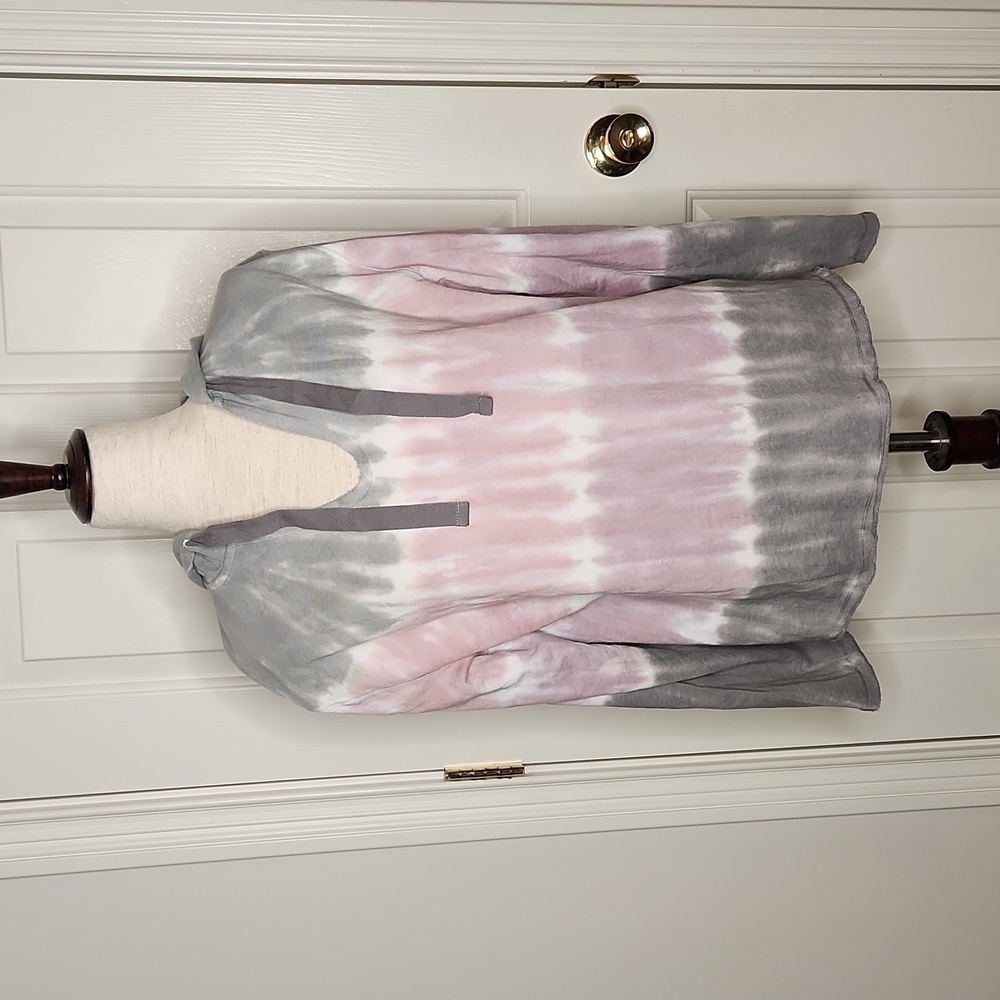 Splendid Beam Tie Dye Terry Pullover Hoodie Size XL NWT